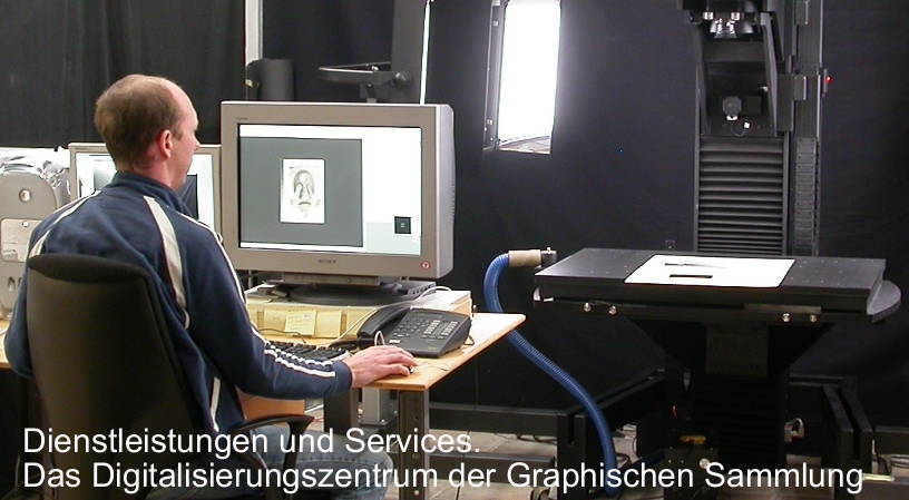 Dienstleistungen und Services. Das Digitalisierungszentrum der Graphischen Sammlung